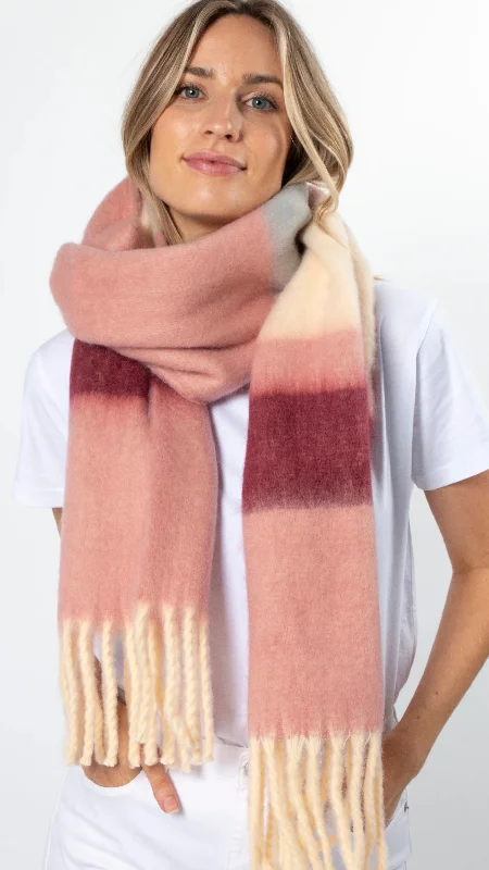 Blanket Scarf Shades of Pink