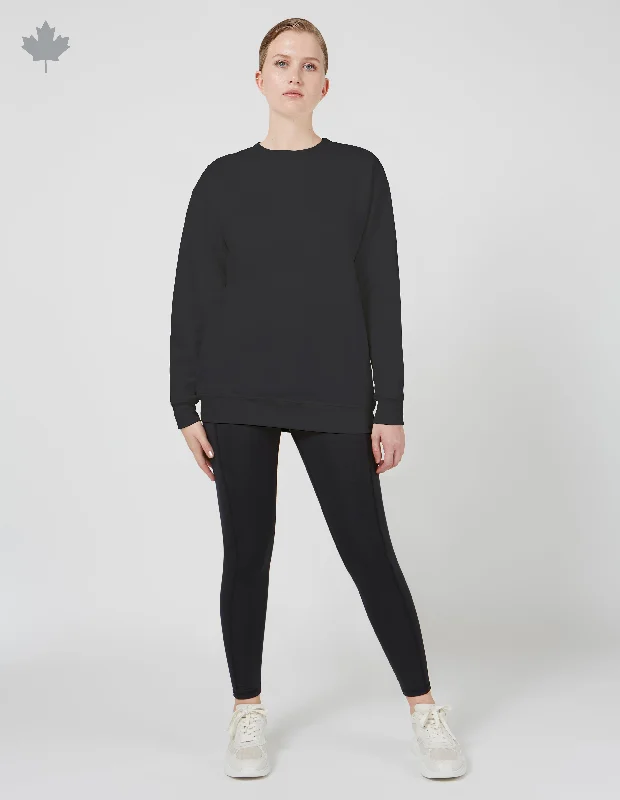 CHANDAIL MOLLETONNÉ LONG - UNI||LONG SWEATSHIRT -  SOLID