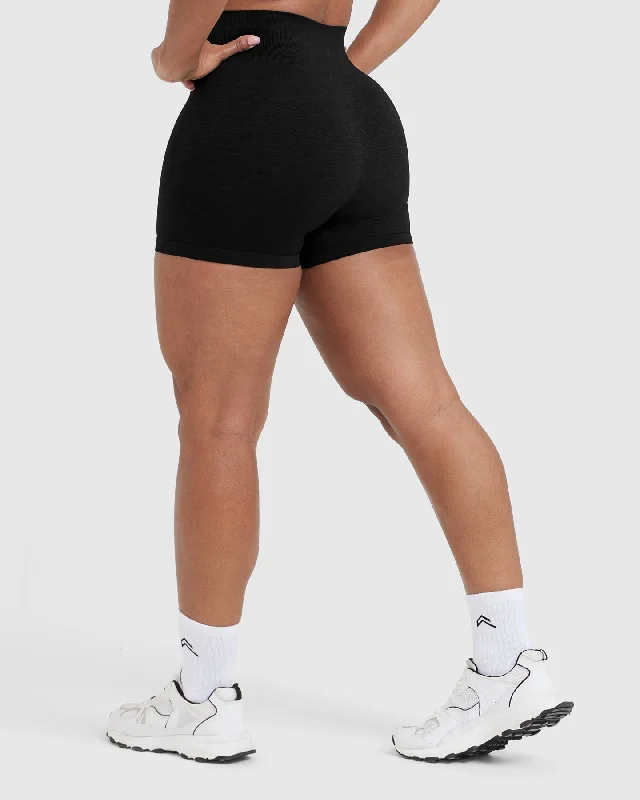 Classic Seamless 2.0 Booty Shorts | Black Marl