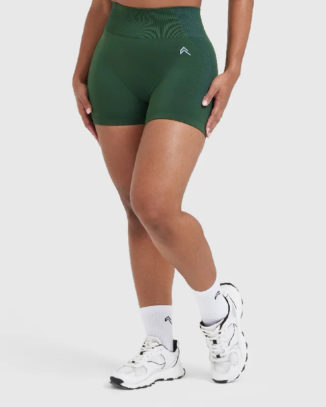 Classic Seamless 2.0 Booty Shorts | Evergreen Marl