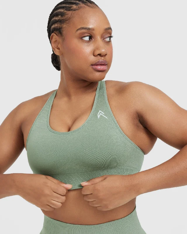 Classic Seamless 2.0 Bralette | Sage Marl