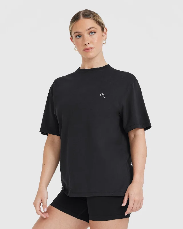 Classic Oversized Lightweight T-Shirt | Black