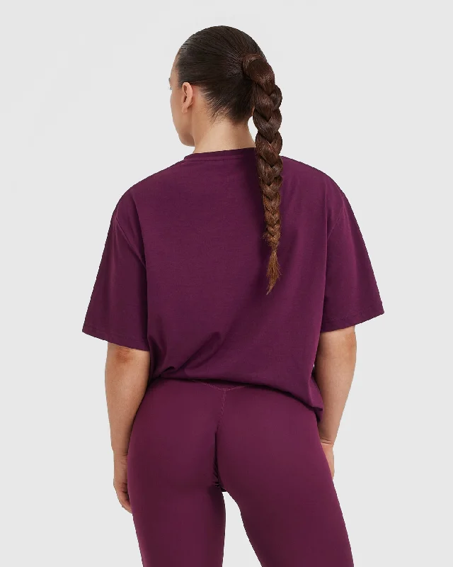 Classic Oversized Lightweight T-Shirt | Ripe Fig