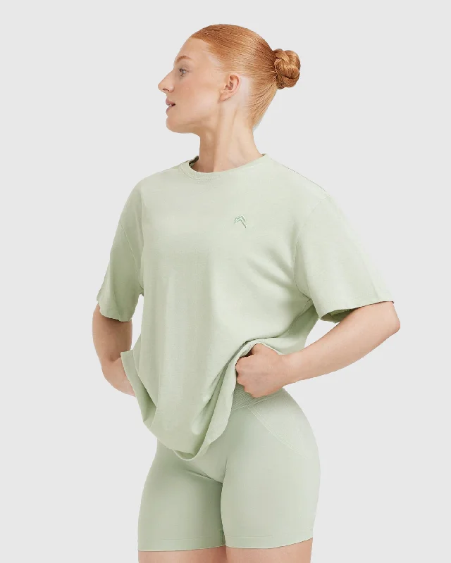 Classic Oversized Lightweight T-Shirt | Tea Green