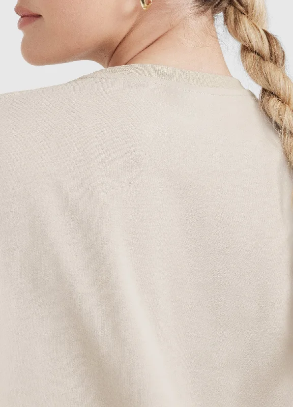 Classic Oversized Lightweight T-Shirt | Washed Sand