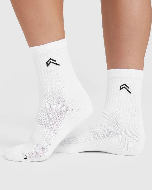 Crew Socks 3 Pack | White/Black