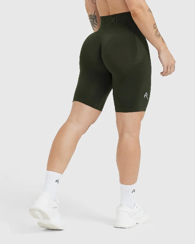 Effortless Seamless Cycling Shorts | Khaki