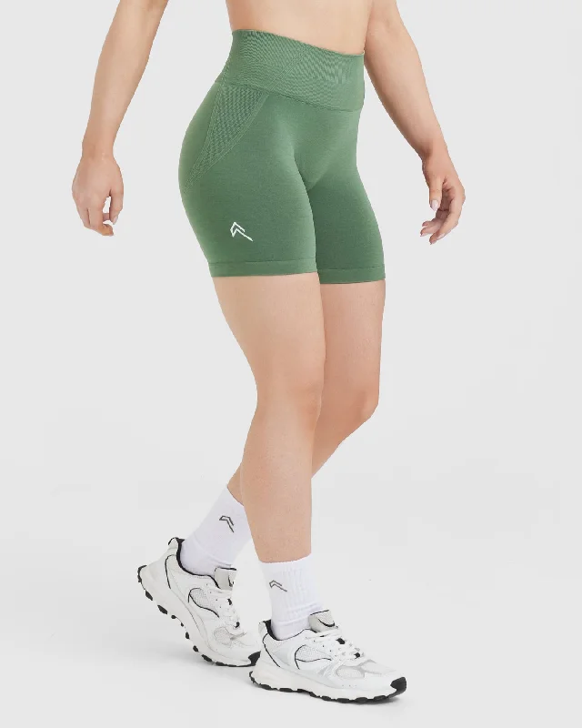 Effortless Seamless Shorts | Forest Green