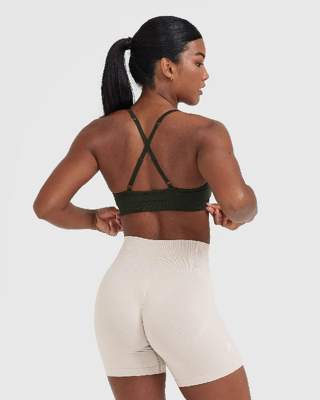 Effortless Strappy Bralette | Khaki