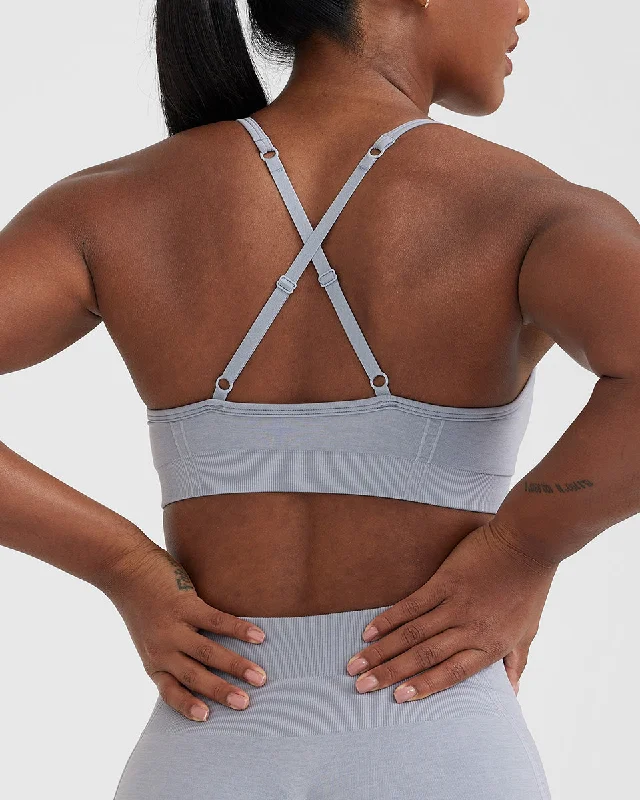 Effortless Strappy Bralette | Metal Grey