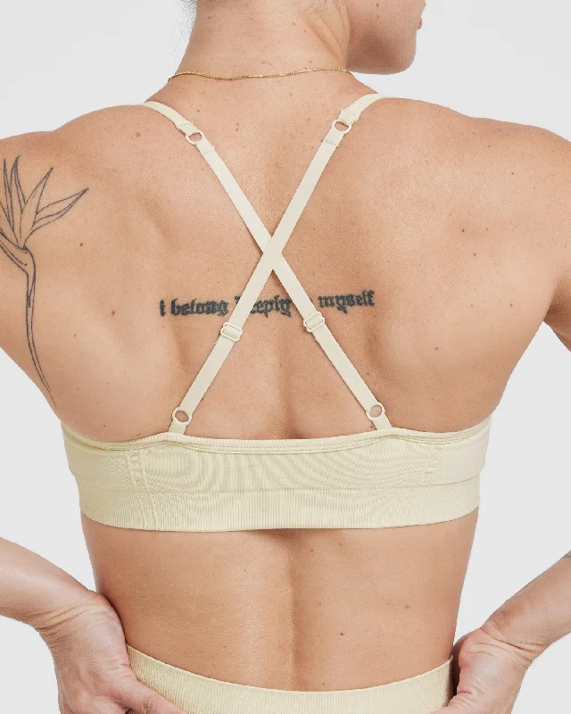 Effortless Strappy Bralette | Vanilla