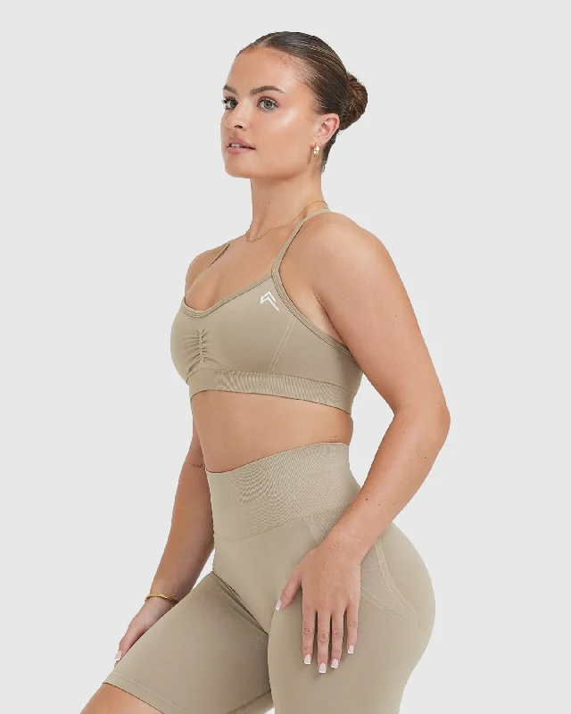 Effortless Strappy Bralette | Washed Sandstone