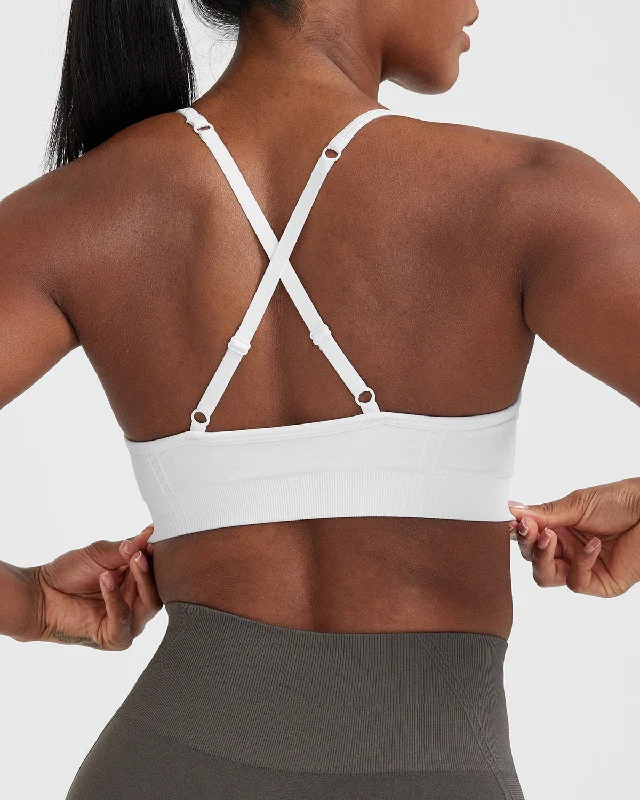 Effortless Strappy Bralette | White