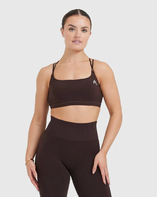 Everyday Cross Over Bralette | 70% Cocoa