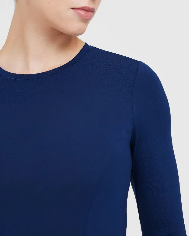 Mellow Soft Long Sleeve Top | Midnight