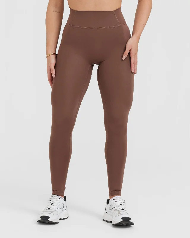 Timeless High Waisted Leggings | Chestnut