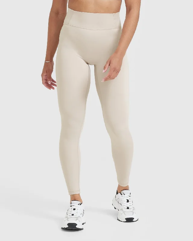 Timeless High Waisted Leggings | Sand