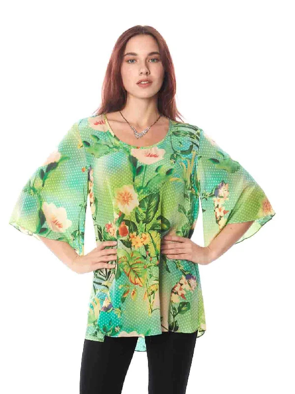 Tianello "Tonga" Printed  Washable Silk "Alena" Blouse