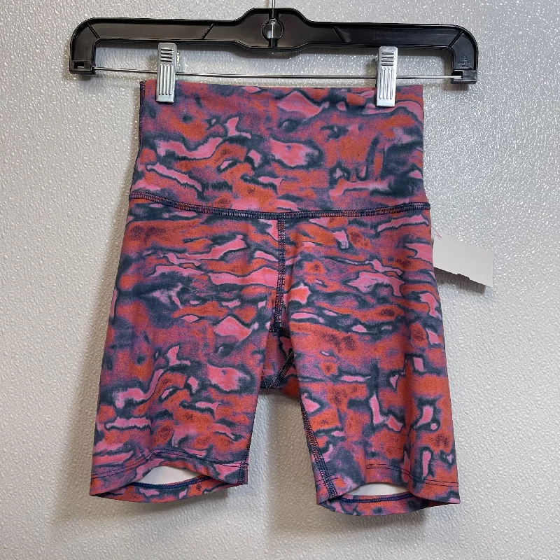 Athletic Shorts By Lululemon In Tie Dye, Size: 2