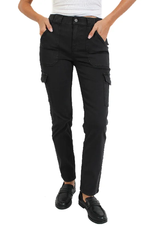 Black Sculpted Hayden Cargo Pant