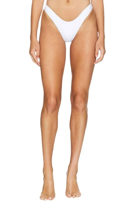 Dove Eyelet Bikini Bottom In Angel