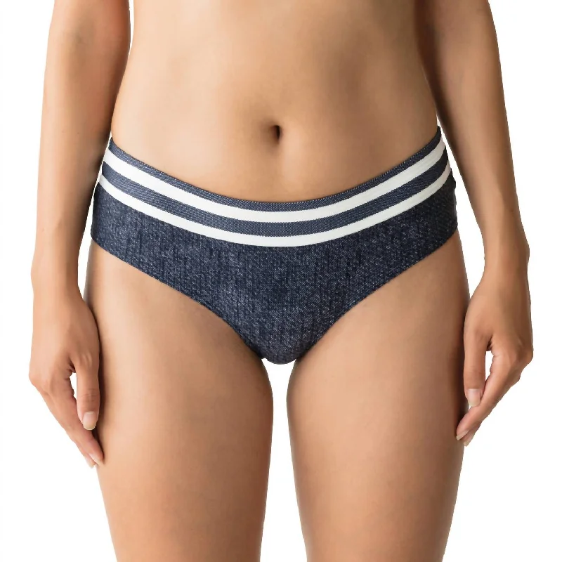 Women's California Bikini Briefs Boxer In Blue Legend