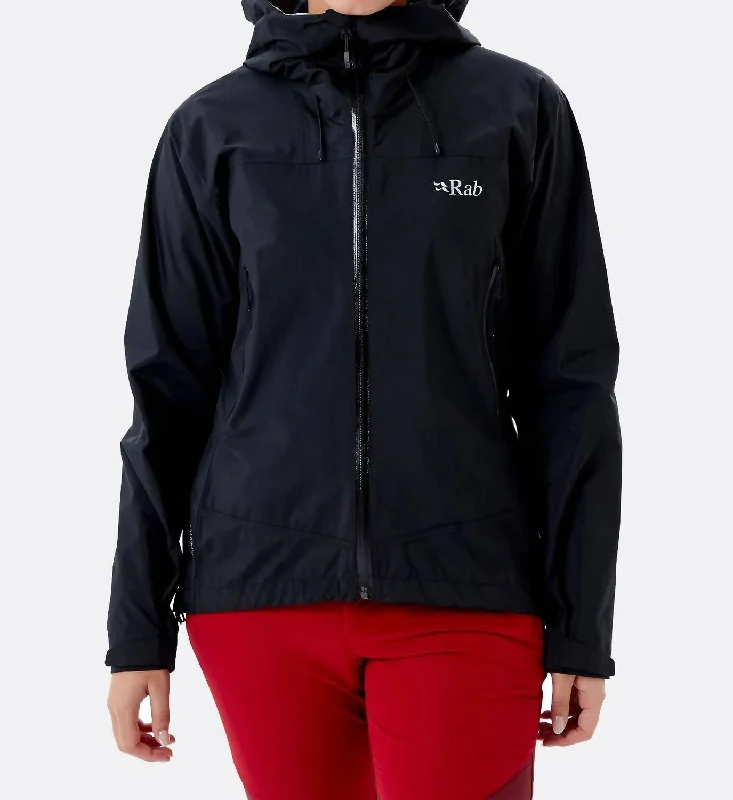 Women's Downpour Plus 2.0 Waterproof Jacket In Black