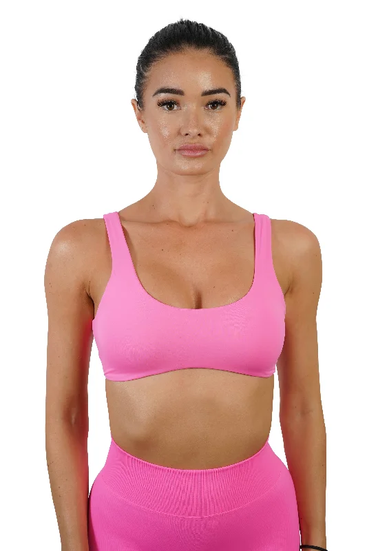 LUXE CROP - NEON PINK