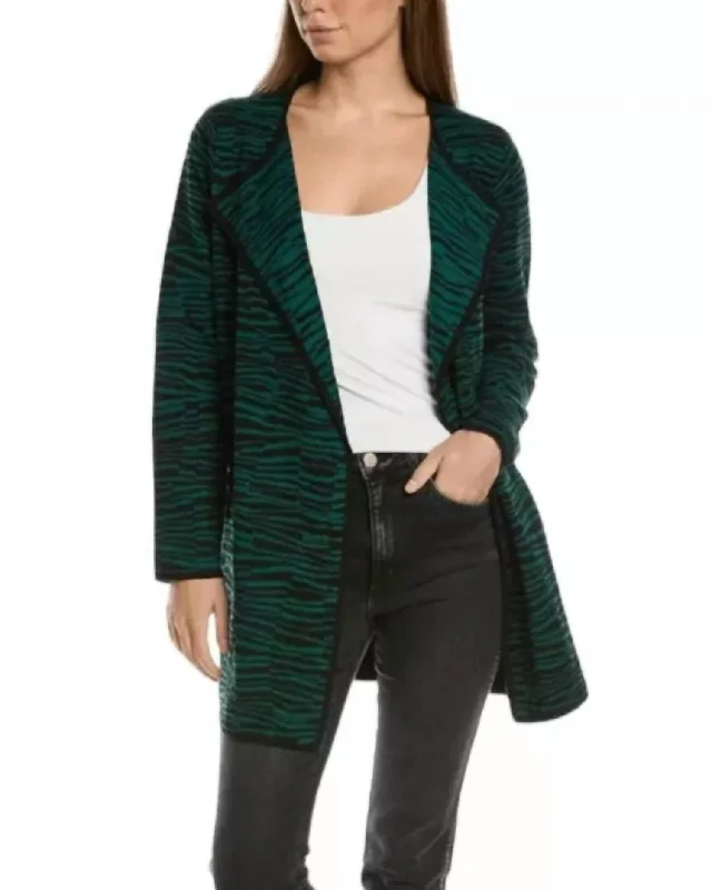 Combed Jacket In Spruce Green,black