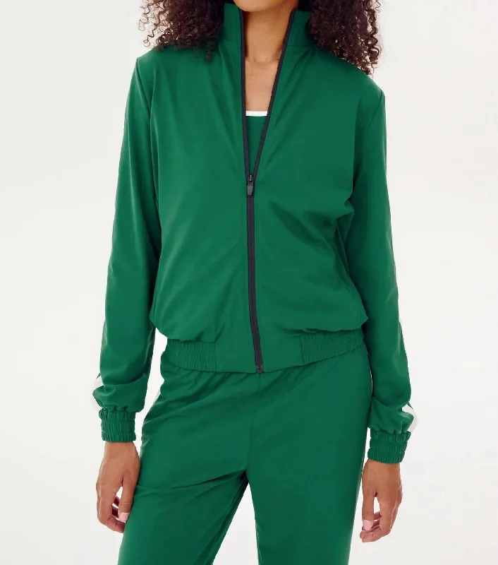 Max Rigor Track Jacket In Arugula/white