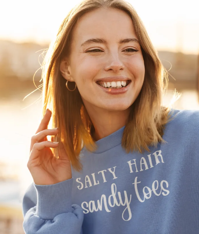 Salty Hair Sandy Toes Organic Cotton Sweatshirt