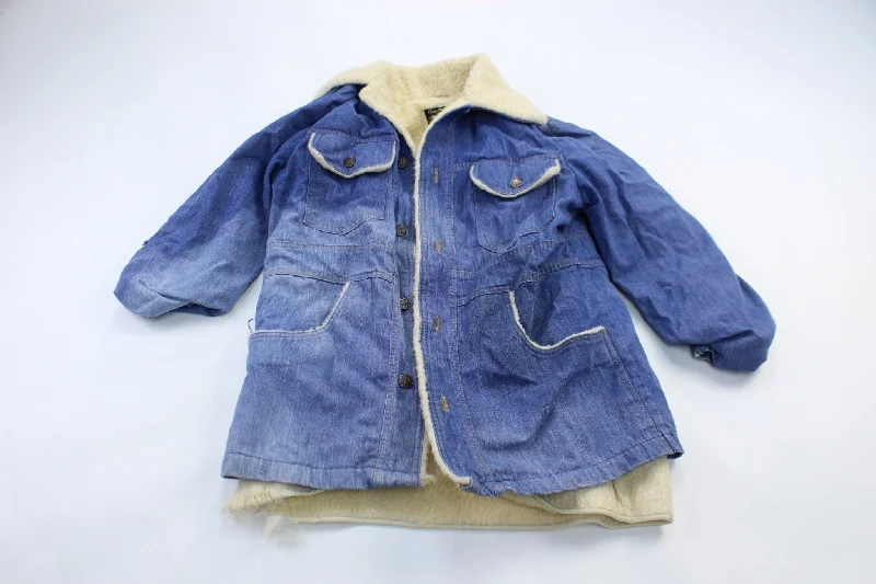 70's Sears Sportswear Denim Sherpa Jacket