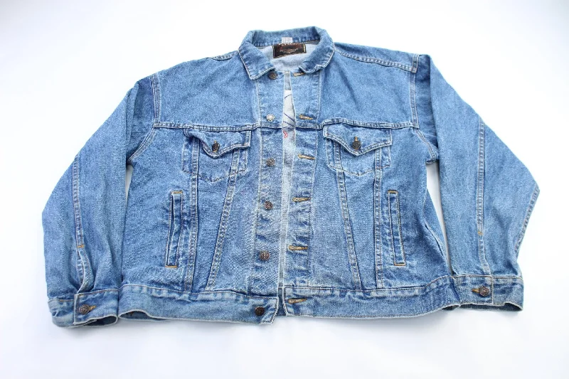 Butterfield Stage Embroidered Direct Tv Denim Jacket