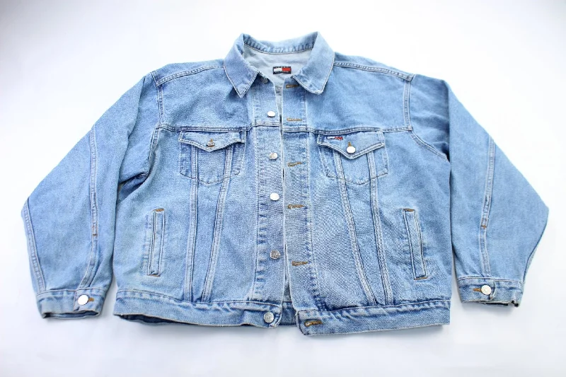 Tommy Hilfiger Logo Light Wash Denim Jacket