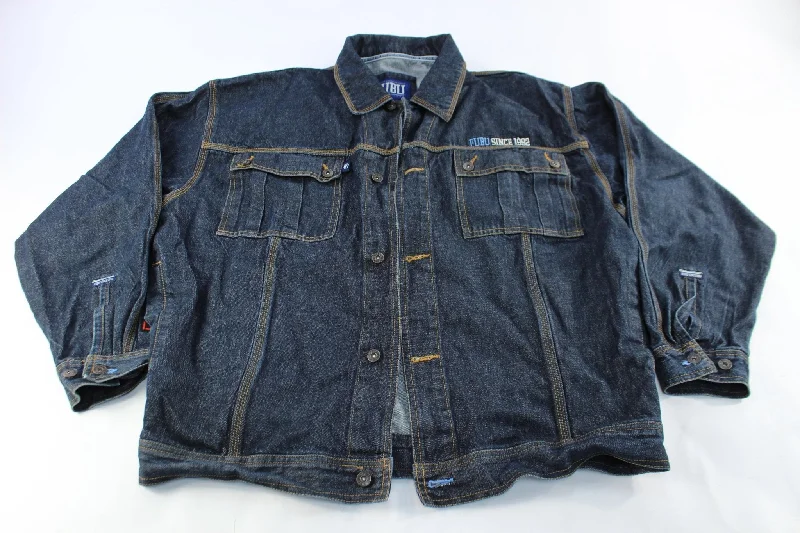 Y2K Fubu Dark Wash Denim Jacket