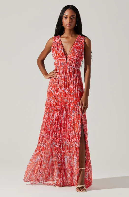 Pescadero Pleated Maxi Dress