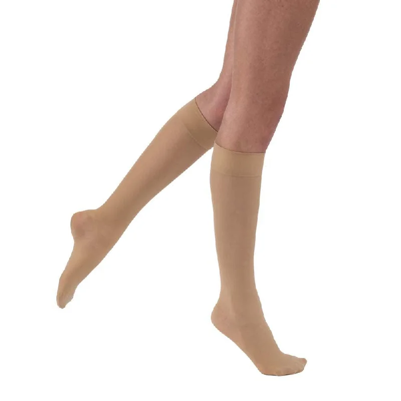 JOBST UltraSheer Compression Stockings, 30-40 mmHg, Knee High, SoftFit Band, Closed Toe