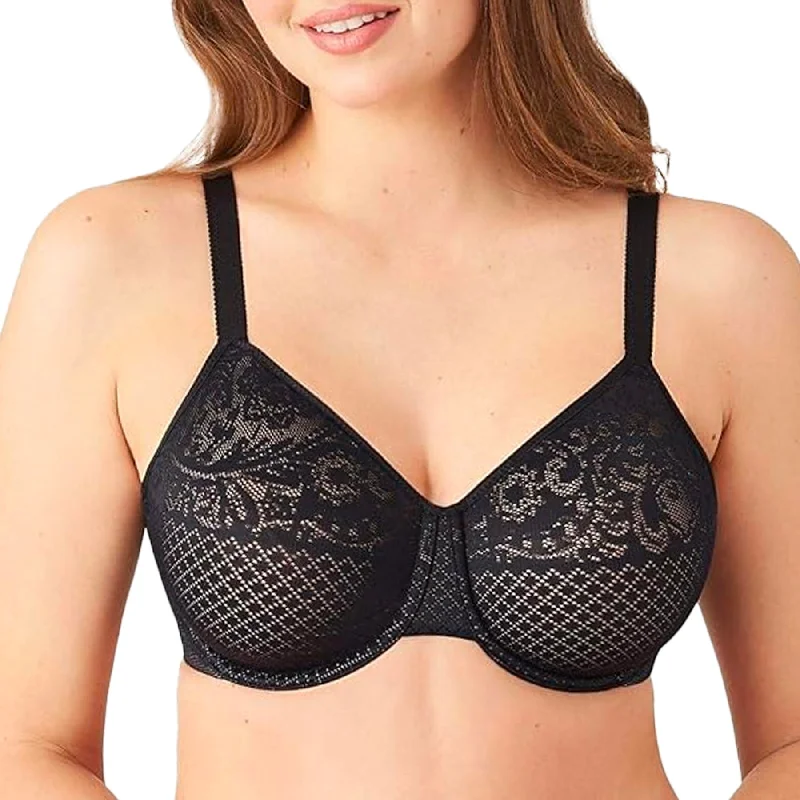 Visual Effects Underwire Minimizer Bra 857210 - Black